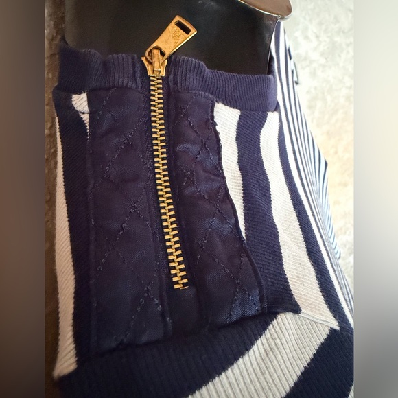 Lauren Ralph Lauren Striped Long Sleeve Top - Navy Blue sand White - Picture 8 of 16